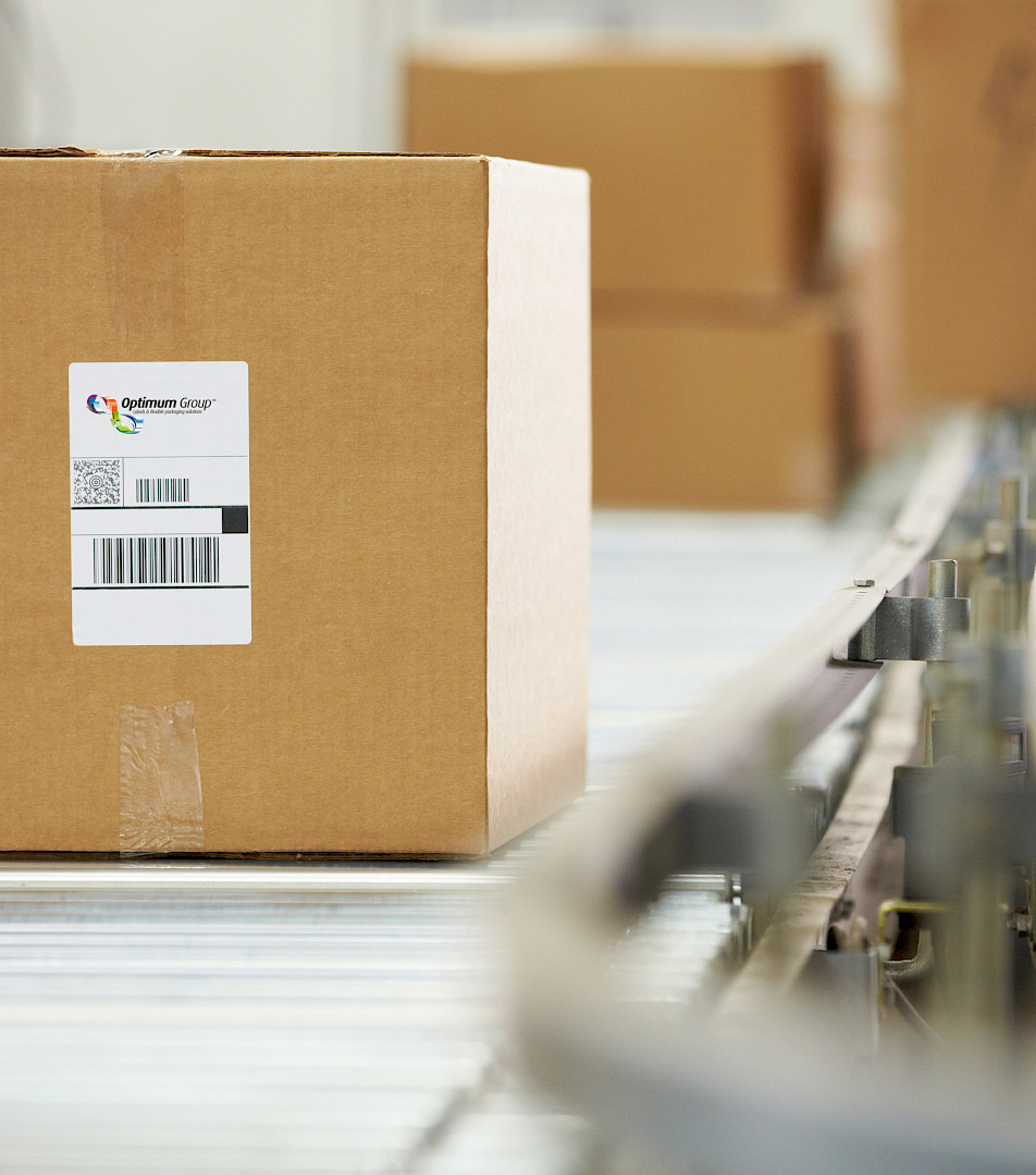 Stocked delivery, Optimum Group™ Max Aarts, Zelfklevende etiketten, Linerless etiketten, Flexibele verpakking, Verpakkingsoplossingen